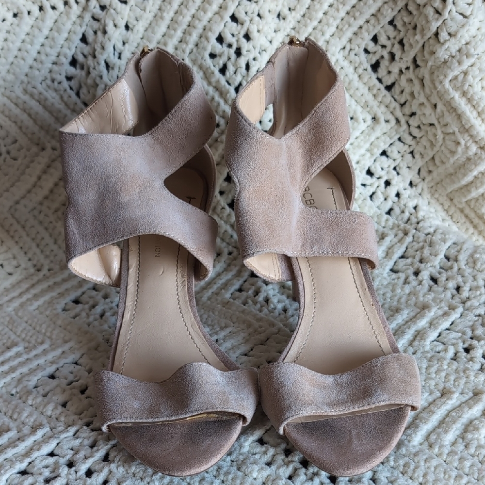 BCBGeneration Taupe Suede Heels